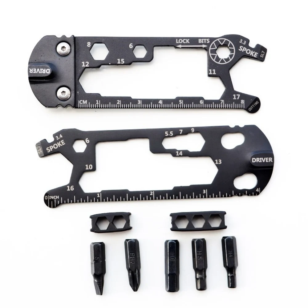 Multifunctional Bicycle Tool All-steel Wrench Screwdriver Cycling Fixture Outdoor Camping Portable Keychain Ruler Accessories
Multifunctional Bicycle Tool All-steel Wrench Screwdriver Cycling Fixture Outdoor Camping Portable Keychain Ruler Accessories