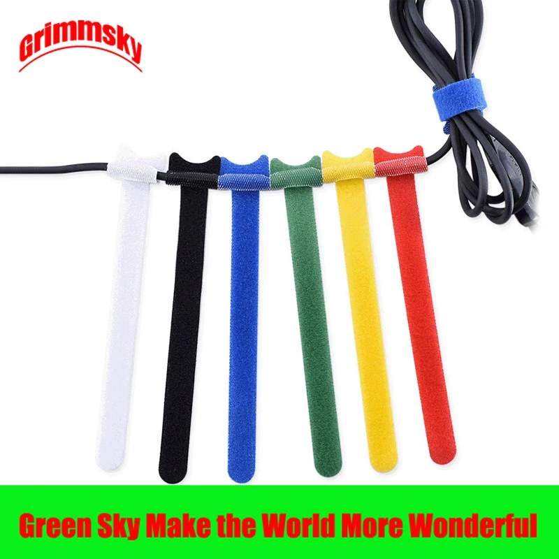 50Pcs/Lot T-type Wire Reusable Cord Organizer Wire 15X1.2cm Colorful Computer Data Cable Power Cable Tie Velcro
50Pcs/Lot T-type Wire Reusable Cord Organizer Wire 15X1.2cm Colorful Computer Data Cable Power Cable Tie Velcro