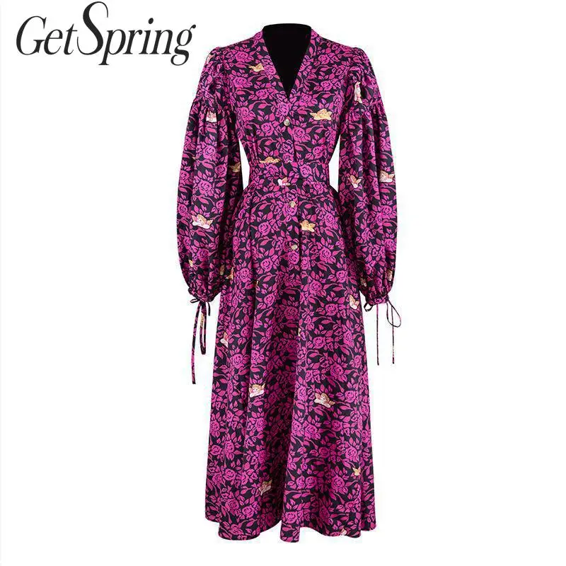 GetSpring Women Dress V Neck Long Sleeve Maxi Dress Retro Rose Angel Print Dresses Elegant Drawstring Long Maxi Floral Dresses
GetSpring Women Dress V Neck Long Sleeve Maxi Dress Retro Rose Angel Print Dresses Elegant Drawstring Long Maxi Floral Dresses
