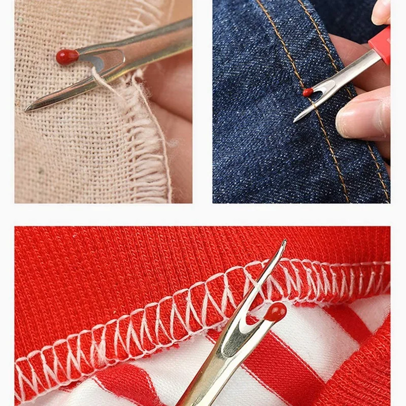 4-Piece Seam Ripper Kit, 2 Sizes of Plastic Sewing Needle Thread Take-Up Tool for Opening Seams and Hem
4-Piece Seam Ripper Kit, 2 Sizes of Plastic Sewing Needle Thread Take-Up Tool for Opening Seams and Hem