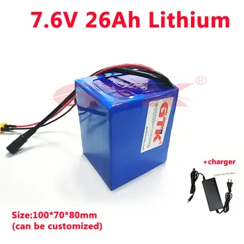 GTK 7.4V 20Ah 25Ah 26Ah Lithium battery pack for electric toys power tools GPS locator loudspeaker box+3A charger
GTK 7.4V 20Ah 25Ah 26Ah Lithium battery pack for electric toys power tools GPS locator loudspeaker box+3A charger