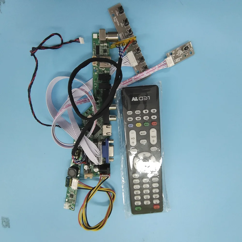 Комплект для панельного контроллера G240HW01 V1 плата сделай сам CVBS TV AV USB LCD