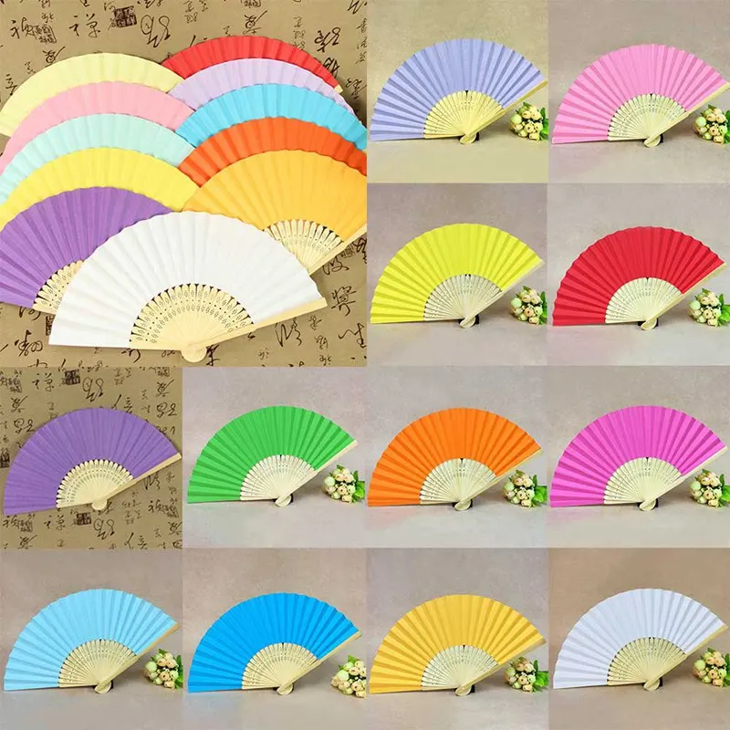 12 Colors 1Pcs Summer Chinese Hand Paper Fans Pocket Folding Bamboo Fan Wedding Hand Fans Folding Chinese Fans
12 Colors 1Pcs Summer Chinese Hand Paper Fans Pocket Folding Bamboo Fan Wedding Hand Fans Folding Chinese Fans