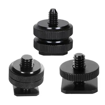 2PCS Aluminum Socket 1/4\" 3/8\" Tripod Screw to Flash Hot Shoe Mount Adapter N0HC
2PCS Aluminum Socket 1/4\" 3/8\" Tripod Screw to Flash Hot Shoe Mount Adapter N0HC