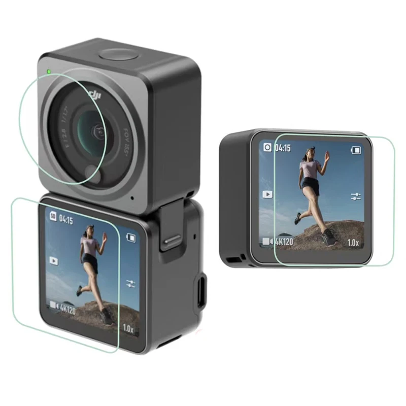 Tempered Glass Screen Protector Cover For DJI OSMO Action 2 Camera Lens Display Protection Film Action2 Case Accessories | Электроника