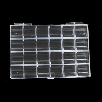 1pcs Square Transparent Plastic Storage Box Case 24 Slot Pils Jewelry Beads Earring Case Organizer
1pcs Square Transparent Plastic Storage Box Case 24 Slot Pils Jewelry Beads Earring Case Organizer