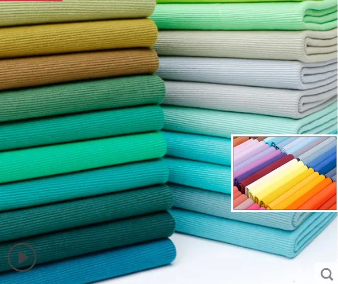 

69 colors Cotton Elastic 2x2 Rib Knit Fabric Tube-7.8" Length 20x110cm wt 320 gsm 97% cotton, 3 perc lycra DIY for Cuffs QT1202C