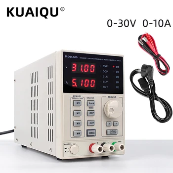 KORAD Adjustable Digital Programmable Linear DC Power Supply Laboratory Power Supply 30V 5A 30V10A 4 digits KA3005D For LAB 220V
KORAD Adjustable Digital Programmable Linear DC Power Supply Laboratory Power Supply 30V 5A 30V10A 4 digits KA3005D For LAB 220V