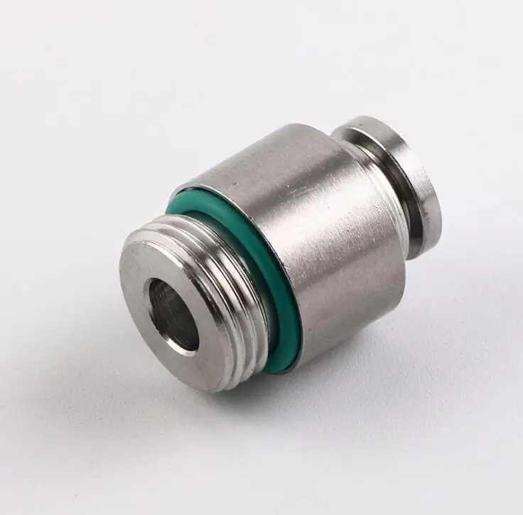 

Pneumatic 4mm-16mm Tube Hose Push In 1/8" 1/4" 3/8" 1/2" BSPP thread Male Straight Air Fitting Quick stainless steel Connector