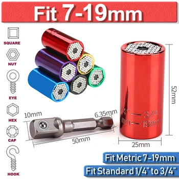 Nut Bolt Connecting Adapter Tool Power Drill 7-19mm Magic Wrench Grip Universal Repair Tools Wrench Grip Power Drill Adapter D30
Nut Bolt Connecting Adapter Tool Power Drill 7-19mm Magic Wrench Grip Universal Repair Tools Wrench Grip Power Drill Adapter D30