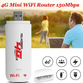Unlocked 4G Router LTE WIFI Wireless USB Dongle Broadband Modem 150 Mbps Portable Car WIFI Router Hotspot
Unlocked 4G Router LTE WIFI Wireless USB Dongle Broadband Modem 150 Mbps Portable Car WIFI Router Hotspot