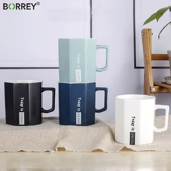 BORREY 300ML Ceramic Coffee Mug Tea Cup White Porcelain Milk Juice Mugs Geometric Cups And Mugs Oolong Puer Green Tea Cup
BORREY 300ML Ceramic Coffee Mug Tea Cup White Porcelain Milk Juice Mugs Geometric Cups And Mugs Oolong Puer Green Tea Cup