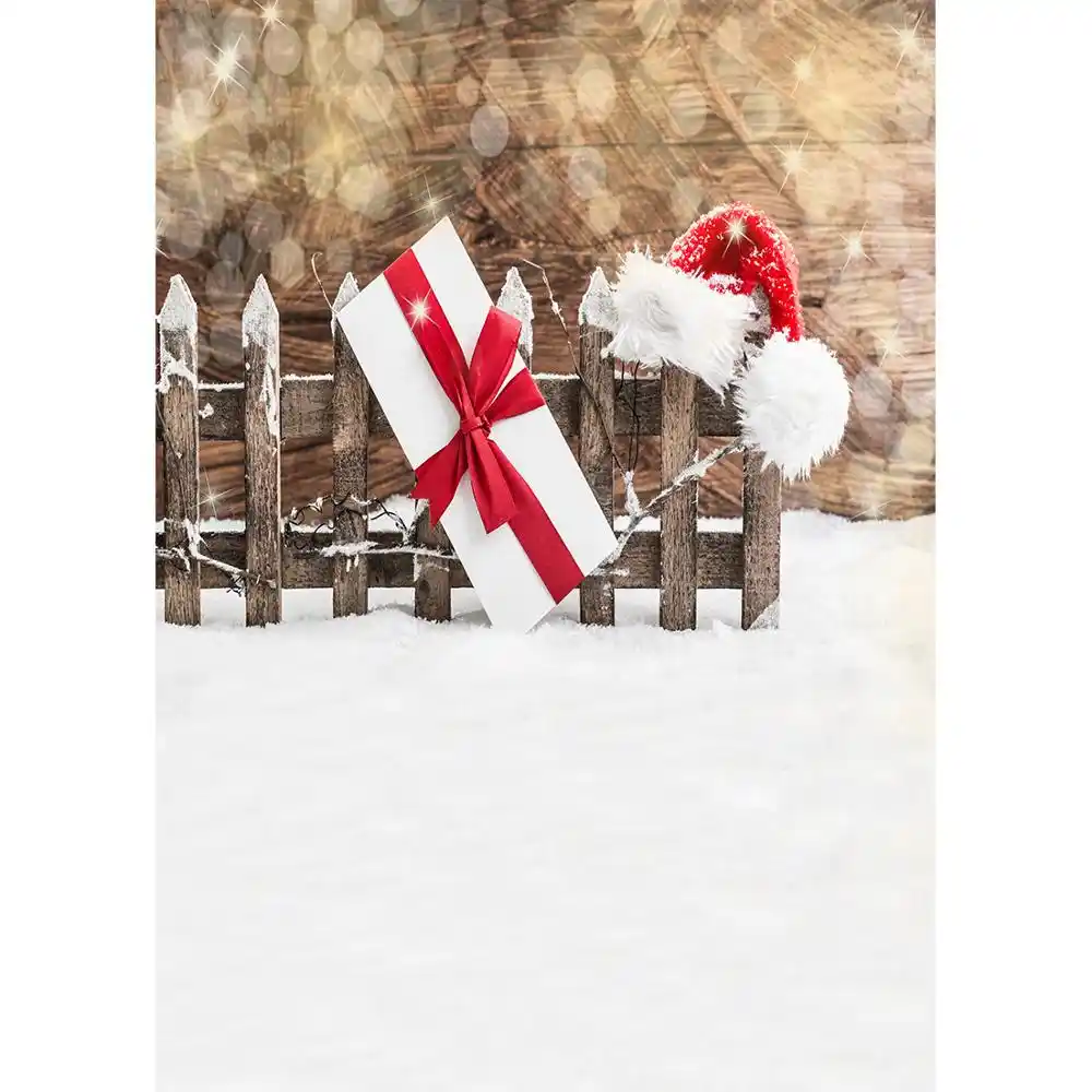 christmas gifts golden stars bed white wall photo background