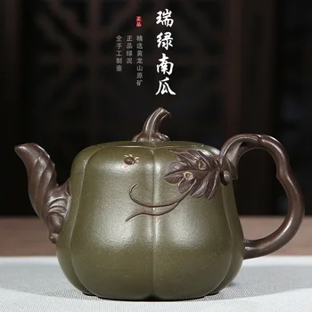 Yixing Zisha tea set raw ore ruilv pumpkin Zisha teapot Wang zhenxue all manual teapot
Yixing Zisha tea set raw ore ruilv pumpkin Zisha teapot Wang zhenxue all manual teapot