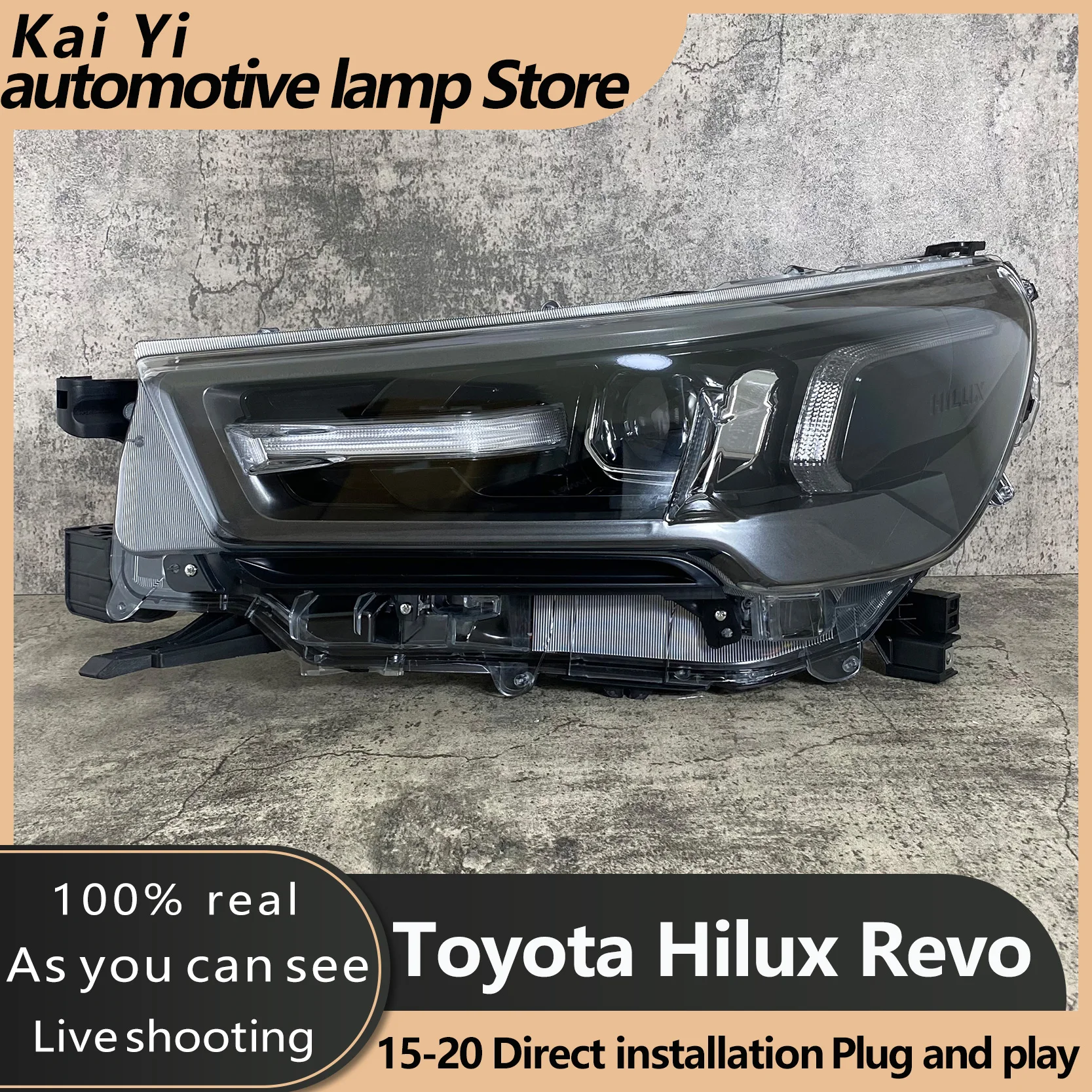 

Car Styling dla Toyota HILUX REVO reflektory 20-21 HILUX REVO LED reflektor LED DRL lampa czołowa LED martwa wiązka światła drog