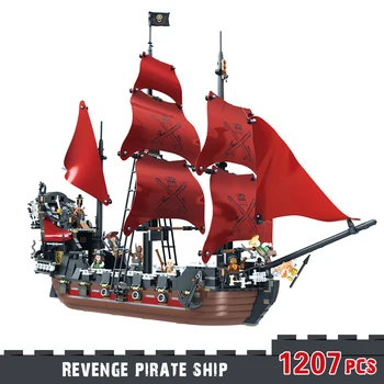 Caribbean Pirate Sailing Ship Assemble Small Building Blocks Queen Anne Revenge Boat 3D Model Toys Boys Girls Interesting Gifts
Caribbean Pirate Sailing Ship Assemble Small Building Blocks Queen Anne Revenge Boat 3D Model Toys Boys Girls Interesting Gifts