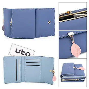 Fashion PU Leather Women Wallet Short Squard Burse Leaf Short Wallet Female Coin Purse Fashion Purse Money Bag
Fashion PU Leather Women Wallet Short Squard Burse Leaf Short Wallet Female Coin Purse Fashion Purse Money Bag