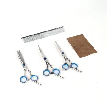 Animals Pet Grooming Scissors Set Haircut Tools Kit Straight & Thinning Shears Comb Pet Haircut Hairdressing Tools 6PCS/Set
Animals Pet Grooming Scissors Set Haircut Tools Kit Straight & Thinning Shears Comb Pet Haircut Hairdressing Tools 6PCS/Set