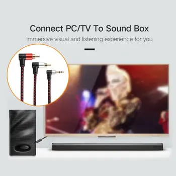 High Quality Preparation Double Elbow 3.5 One Point Two Audio Cable 3.5 Turn Double Lotus Computer Speaker Cable 2RCA 5m
High Quality Preparation Double Elbow 3.5 One Point Two Audio Cable 3.5 Turn Double Lotus Computer Speaker Cable 2RCA 5m