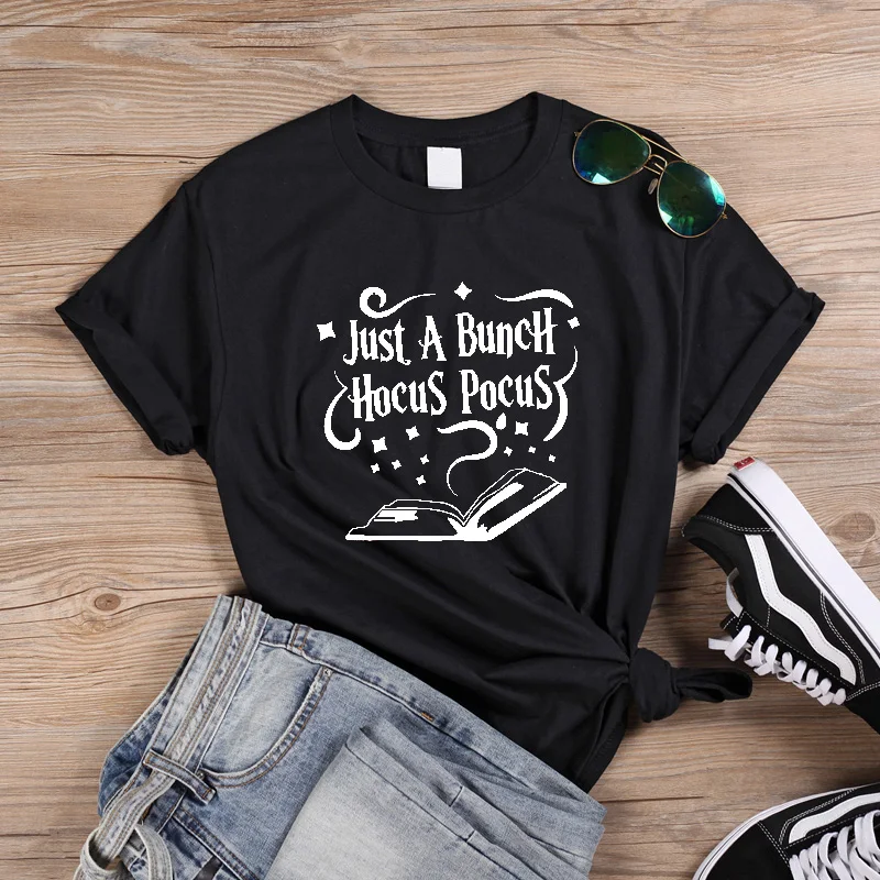 ONSEME Just a Bunch of Hocus Pocus Letters Halloween T Shirt Summer Graphic Tee Shirt Femme Korean Tops Kawaii Harajuku Q-750
ONSEME Just a Bunch of Hocus Pocus Letters Halloween T Shirt Summer Graphic Tee Shirt Femme Korean Tops Kawaii Harajuku Q-750