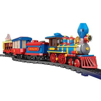 1502Pcs Assembly DIY Moc Small Particles Handmade Building Blocks Train With 2.4 G Remote Control Train Bricks Set For Over 10
1502Pcs Assembly DIY Moc Small Particles Handmade Building Blocks Train With 2.4 G Remote Control Train Bricks Set For Over 10