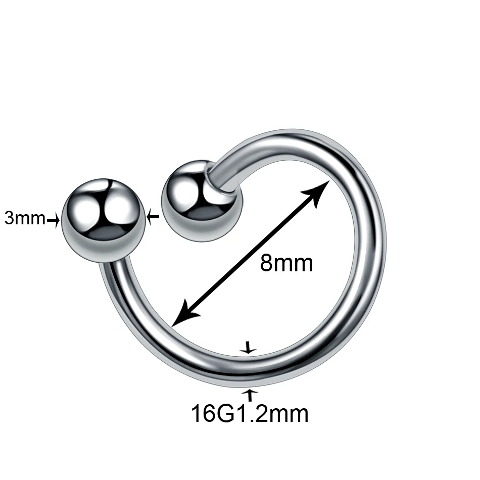 1PC Titanium Tragus Piercing Nariz Nose Earring Septum Labret Lip Ring Cartilage Industrial Tongue Barbells Eyebrow Body Jewelry 1PC Titanium Tragus Piercing Nariz Nose Earring Septum Labret Lip Ring Cartilage Industrial Tongue Barbells Eyebrow Body Jewelry