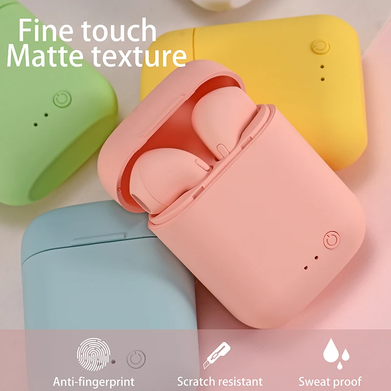 Мини-2 Наушники-вкладыши TWS Bluetooth 5 0 наушники-вкладыши с матовый Macaron микрофоном