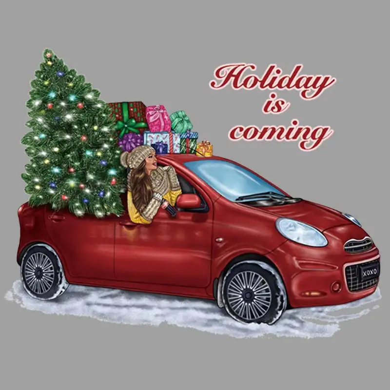 Happy Holiday Diy Accessories Patch Diy Heat Transfer Appliqued Tops Vinyl Fashion Christmas Patch Cartoon Red Car Trees
Happy Holiday Diy Accessories Patch Diy Heat Transfer Appliqued Tops Vinyl Fashion Christmas Patch Cartoon Red Car Trees