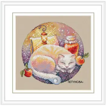Sleeping cat patterns Counted Cross Stitch 11CT 14CT DIY wholesale Chinese Cross Stitch Kits Embroidery Needlework Sets
Sleeping cat patterns Counted Cross Stitch 11CT 14CT DIY wholesale Chinese Cross Stitch Kits Embroidery Needlework Sets