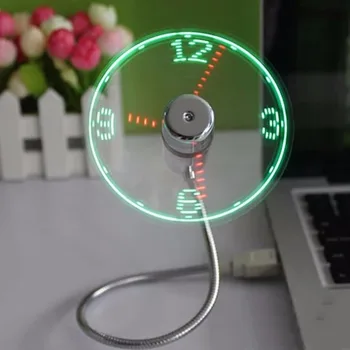 USB Mini Flexible Time LED Clock Fan with LED Light Cool Gadget Keep Cool and Time Display For PC Laptop Creative Light
USB Mini Flexible Time LED Clock Fan with LED Light Cool Gadget Keep Cool and Time Display For PC Laptop Creative Light