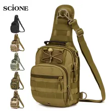 Saco tático molle pesca caminhadas mochilas sacos de caça esportes peito estilingue ombro mochila militar do exército tas xa598wa(China)
