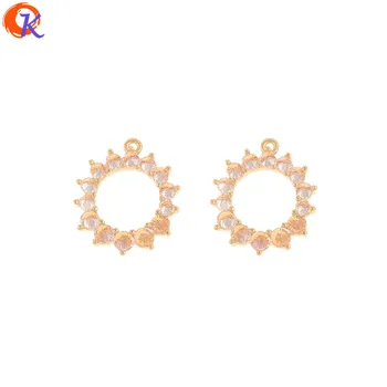 Cordial Design 10Pcs 16*18MM Jewelry Accessories/Hand Made/CZ Charms/Genuine Gold Plating/Loop Shape/DIY Making/Earring Findings
Cordial Design 10Pcs 16*18MM Jewelry Accessories/Hand Made/CZ Charms/Genuine Gold Plating/Loop Shape/DIY Making/Earring Findings
