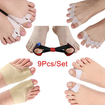 9Pcs/Set Bunion Corrector Big Toe Separators Straightener Hammer Toe Spacers Hallux Valgus Protector Pain Relief Foot Care Tool
9Pcs/Set Bunion Corrector Big Toe Separators Straightener Hammer Toe Spacers Hallux Valgus Protector Pain Relief Foot Care Tool
