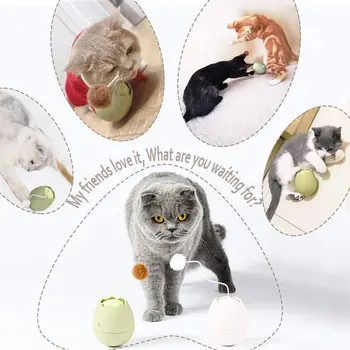 Training Cat Interactive Toy Electric Rotating tumbler Smart Automatic Game Eggshell Cats Rolling Ball Kitten Toys
Training Cat Interactive Toy Electric Rotating tumbler Smart Automatic Game Eggshell Cats Rolling Ball Kitten Toys