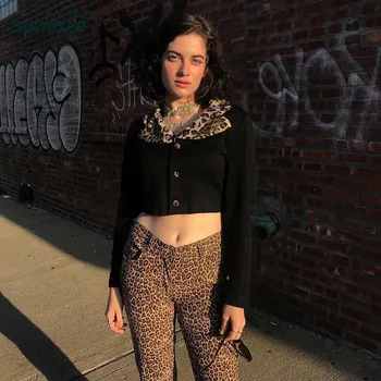 SUCHCUTE Leopard t Shirt For Women Black Modis Harajuku Topics Gothic Tee Casual Korean Style Streetwear Female Tops Festival
SUCHCUTE Leopard t Shirt For Women Black Modis Harajuku Topics Gothic Tee Casual Korean Style Streetwear Female Tops Festival