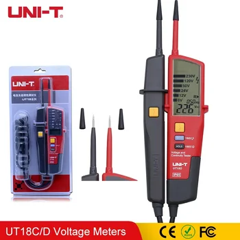 1pcs UNI-T UT18D UT18A UT18B UT18C Voltage And Continuity Testers Auto Range Volt Detectors Pen LED/LCD Display
1pcs UNI-T UT18D UT18A UT18B UT18C Voltage And Continuity Testers Auto Range Volt Detectors Pen LED/LCD Display