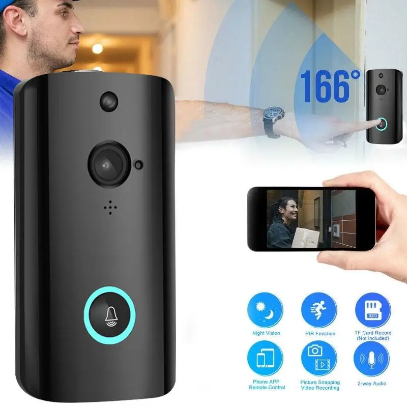 Video Doorbell Video Door Phone Smart Wifi Doorbell Universal Multifunctional Wide Angle Night Vision IR-CUT 720P HD Intercom
Video Doorbell Video Door Phone Smart Wifi Doorbell Universal Multifunctional Wide Angle Night Vision IR-CUT 720P HD Intercom