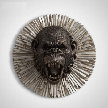 Bear/Gorilla/Lion/Tiger/Wolf Head Statues Resin Art&Craft Angry Animal Head Wall Decoration Art Sculpture A654 
Bear/Gorilla/Lion/Tiger/Wolf Head Statues Resin Art&Craft Angry Animal Head Wall Decoration Art Sculpture A654