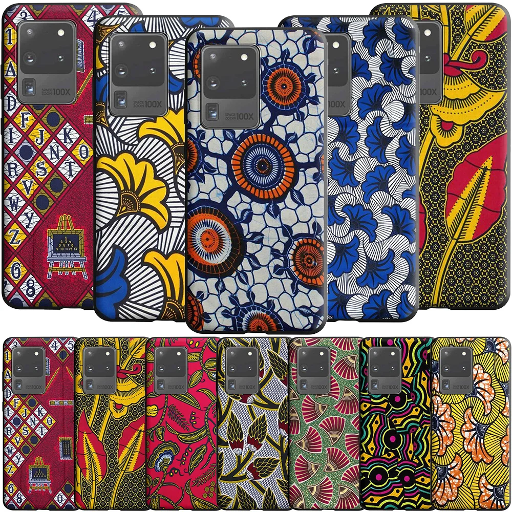 Тканевый чехол в африканском стиле с принтом для Samsung Galaxy A5 A6 A9 M11 M21 M31 S21 S21S S30 Plus Ultra
