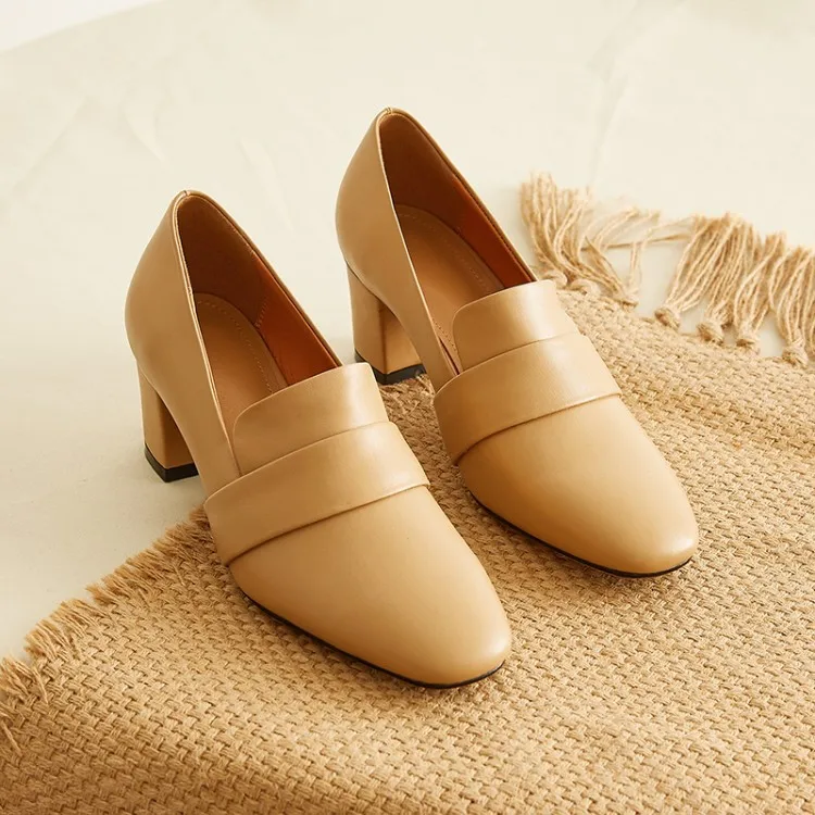 French Retro Spring And Autumn New Style Women's round-Toe Mixed Colors Chunky-Heel 2020 New Style Pure Leather Chunky-Heel Kore
French Retro Spring And Autumn New Style Women's round-Toe Mixed Colors Chunky-Heel 2020 New Style Pure Leather Chunky-Heel Kore