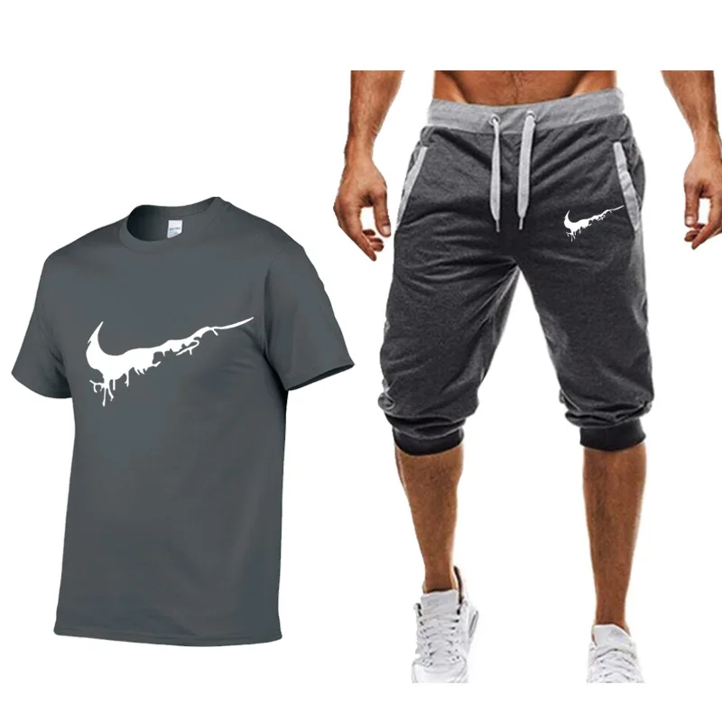 Summer Men's Sets T Shirts+shorts men Brand clothing Two piece suit tracksuit Fashion Casual Tshirts Gyms Workout Fitness Sets
Summer Men's Sets T Shirts+shorts men Brand clothing Two piece suit tracksuit Fashion Casual Tshirts Gyms Workout Fitness Sets
