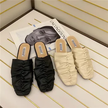 Low Female Shoes Rubber Flip Flops Loafers Ladies' Slippers Luxury Slides Square Toe 2020 Hawaiian Designer Soft Rome PU 
Low Female Shoes Rubber Flip Flops Loafers Ladies' Slippers Luxury Slides Square Toe 2020 Hawaiian Designer Soft Rome PU