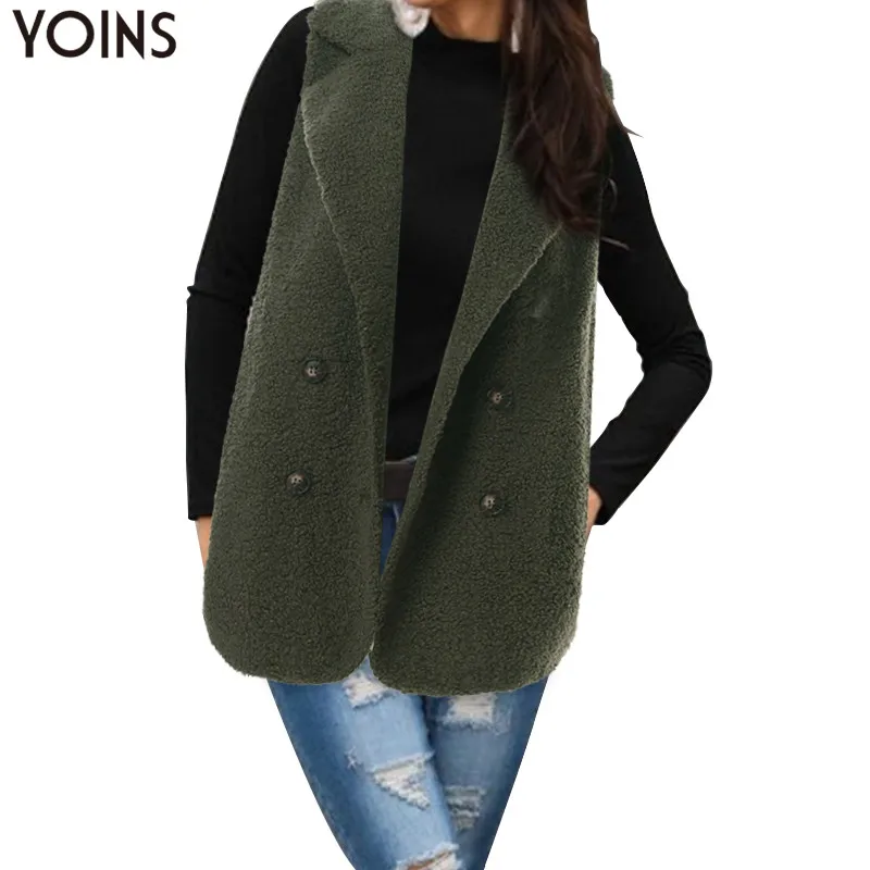 YOINS 2019 Autumn Winter Plus Size Women Warm Waistcoats Cardigan Casual Sleeveless Loose Pockets Solid Vest Coats Oversized
YOINS 2019 Autumn Winter Plus Size Women Warm Waistcoats Cardigan Casual Sleeveless Loose Pockets Solid Vest Coats Oversized