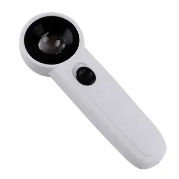 Magnification 20x Portable Lighted Handheld Magnifying Glass LED Reading Magnifier Optical Glass Lens Jewelry Loupe 21mm
Magnification 20x Portable Lighted Handheld Magnifying Glass LED Reading Magnifier Optical Glass Lens Jewelry Loupe 21mm