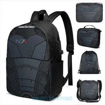Graphic print Mass Effect - Commander Shepard Armor USB Charge Backpack men School bags Women bag Travel laptop bag
Graphic print Mass Effect - Commander Shepard Armor USB Charge Backpack men School bags Women bag Travel laptop bag