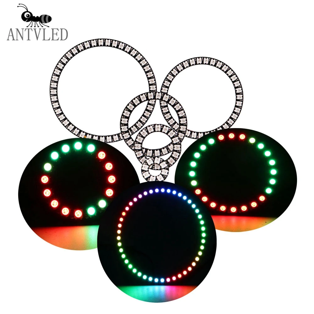 WS2812B Pixel LED Lights Ring 8/16/24/35/45Leds Individually Addressable WS2812 IC Full Color Circle Led Modules Light 5V
WS2812B Pixel LED Lights Ring 8/16/24/35/45Leds Individually Addressable WS2812 IC Full Color Circle Led Modules Light 5V