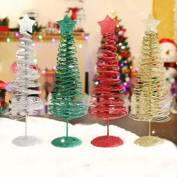 Christmas Wrought Iron Small Tree Mini Wire Small Tree Christmas Decorations Desktop Bar Decoration Christmas Tree 
Christmas Wrought Iron Small Tree Mini Wire Small Tree Christmas Decorations Desktop Bar Decoration Christmas Tree