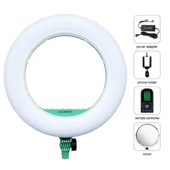 Yidoblo AX-480EII 5500K Warm & Cold Bio-color Camera Photo/Studio/Phone/Video 18'' 240 LED Ring Light LED Lamp Makeup Ring lamp
Yidoblo AX-480EII 5500K Warm & Cold Bio-color Camera Photo/Studio/Phone/Video 18'' 240 LED Ring Light LED Lamp Makeup Ring lamp