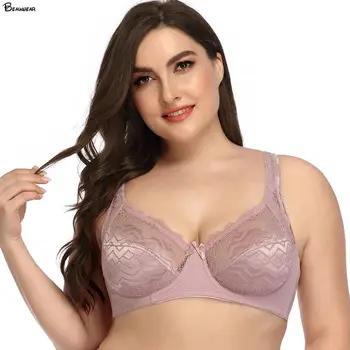 Beauwear Fashion Women's Soft Cup Bra Sexy Wave Stripe Lace Female Bra Pink Brassieres Plus Size Unlined Lingeries 40 42 44 46 C
Beauwear Fashion Women's Soft Cup Bra Sexy Wave Stripe Lace Female Bra Pink Brassieres Plus Size Unlined Lingeries 40 42 44 46 C