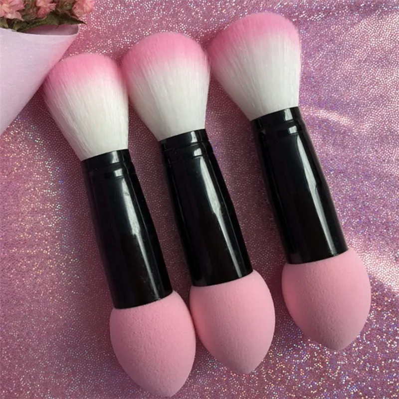 Professional Blusher Brush 2 Heads Nylon Make up Brushes Set Two Head Metal Cosmetic Tools with Sponge Pink Puff Brush
Professional Blusher Brush 2 Heads Nylon Make up Brushes Set Two Head Metal Cosmetic Tools with Sponge Pink Puff Brush